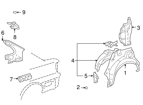 BODY/INNER STRUCTURE for 2005 Toyota Echo #1