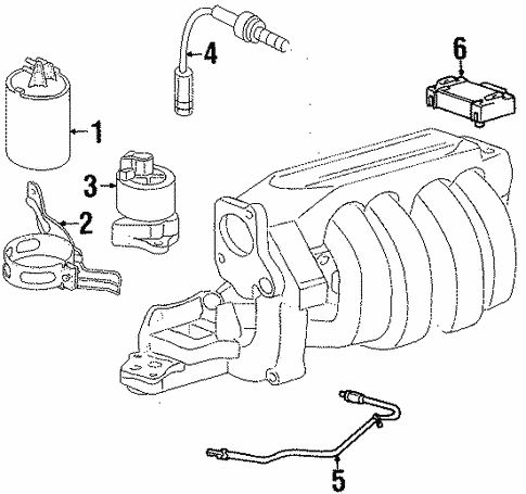 Emission Components for 1996 Saturn SL #0