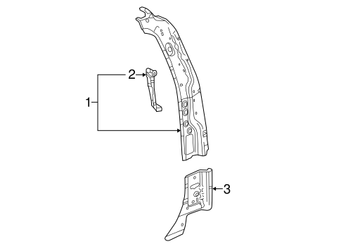Sierra 2500 HD LOCK PILLAR 3