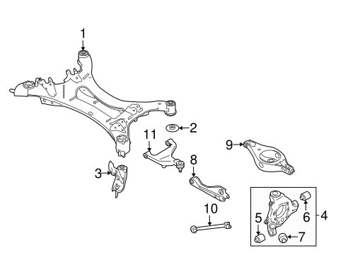 Rear Suspension/Rear Suspension for 2014 Nissan Pathfinder #2