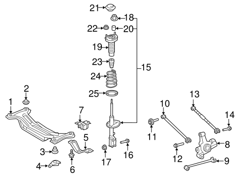 REAR SUSPENSION/REAR SUSPENSION for 2012 Toyota Camry #2