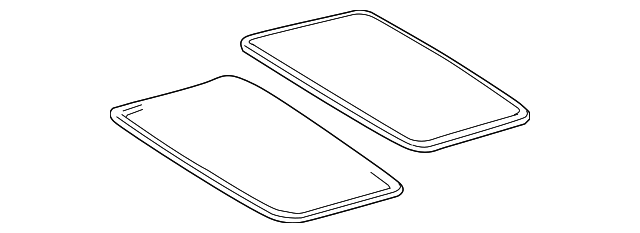 19184129 Деталь SUNROOF GLASS
