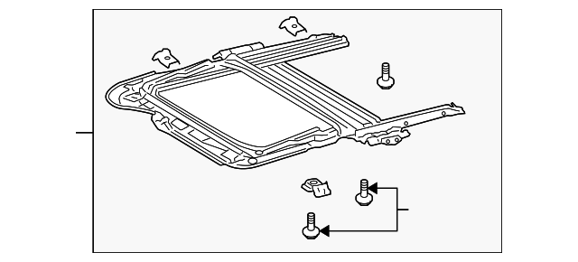 19184131 Деталь SUNROOF FRAME