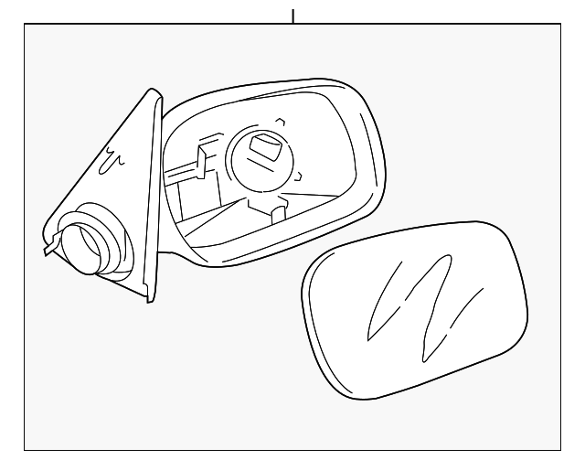 CRB000441PMD Деталь MIRROR ASSY, RIGHT