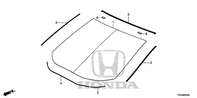 Front Windshield for 2012 Honda Civic #0