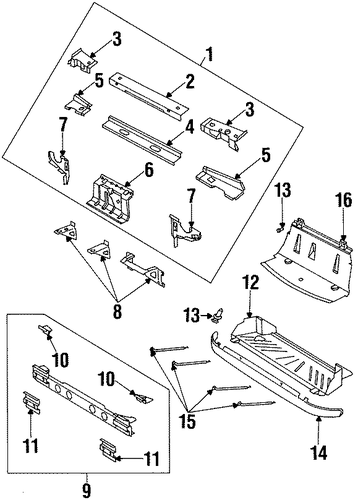 SC1 RADIATOR SUPPORT