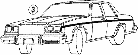 Body/Stripe Tape for 1988 Buick LeSabre #3