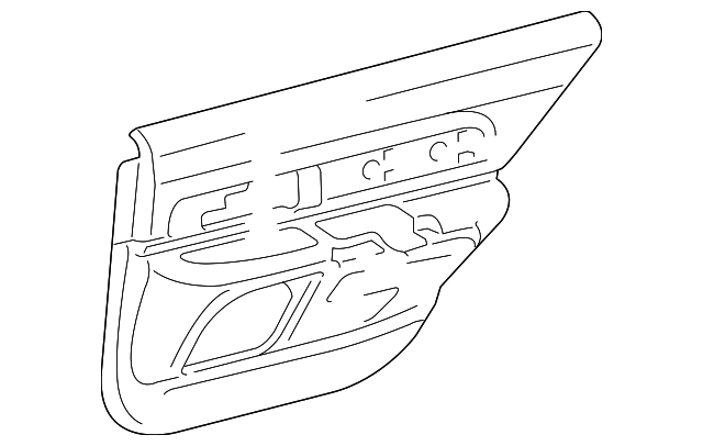3W4Z5427406BAC Деталь DOOR TRIM PANEL, RIGHT