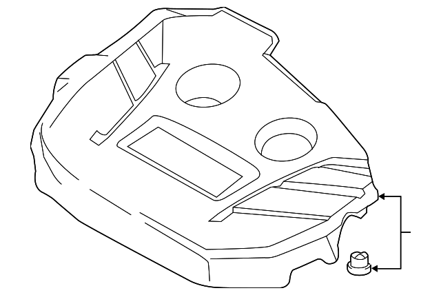 DS7Z-6A949-L Деталь ENGINE COVER