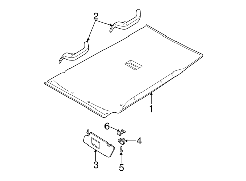 Focus INTERIOR TRIM - ROOF
