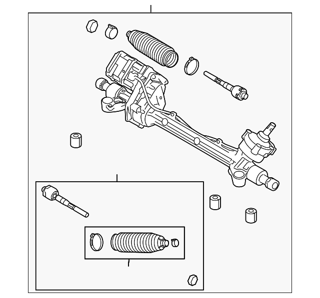 AE5Z-3504-DE STEERING GEAR