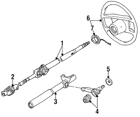 911 STEERING COLUMN & WHEEL