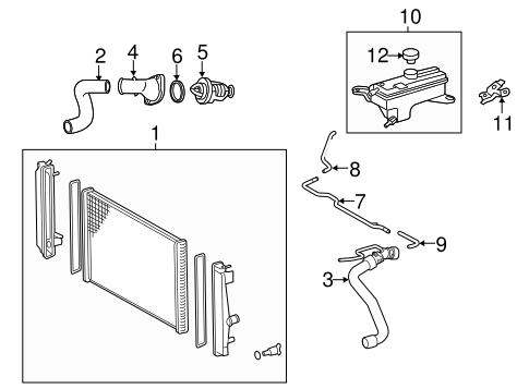 Cooling System/Radiator & Components for 2015 Toyota RAV4 #1