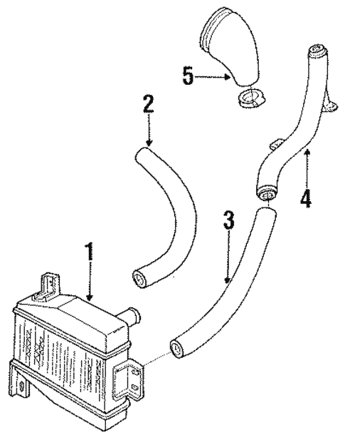 Intercooler for 1990 Ford Probe #0