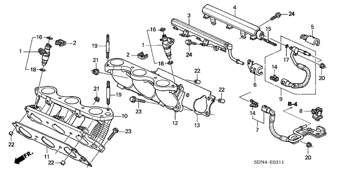 Engine/Fuel Injector (V6) for 2004 Honda ACCORD COUPE #1