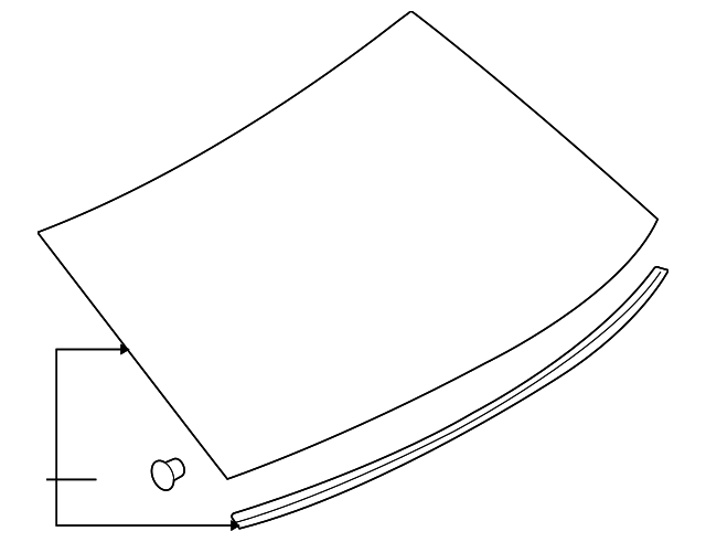 6E5Z-5442006-B Деталь BACK GLASS