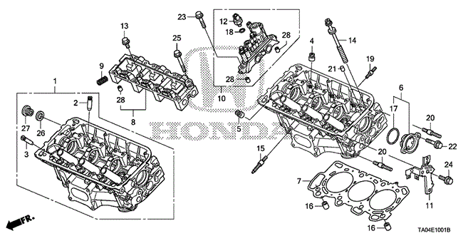 Engine/Front Cylinder Head (V6) for 2010 Honda ACCORD SEDAN #1