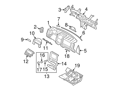 Body/Instrument Panel for 2009 Ford Escape #2