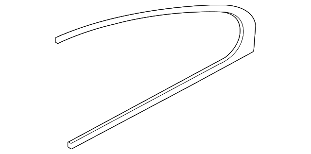 C2Z31325 Деталь WINDOW MOLDING, RIGHT