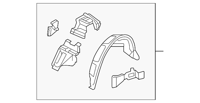 92157544 Деталь INNER WHEELHOUSE, RIGHT