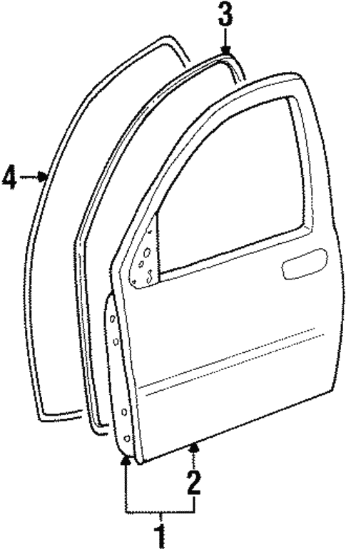 Door & Components for 2000 Ford Windstar #1