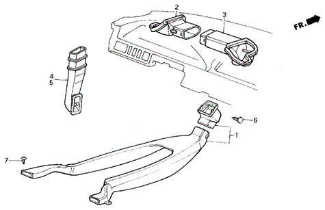 Heater Duct for 1987 Honda Civic #0