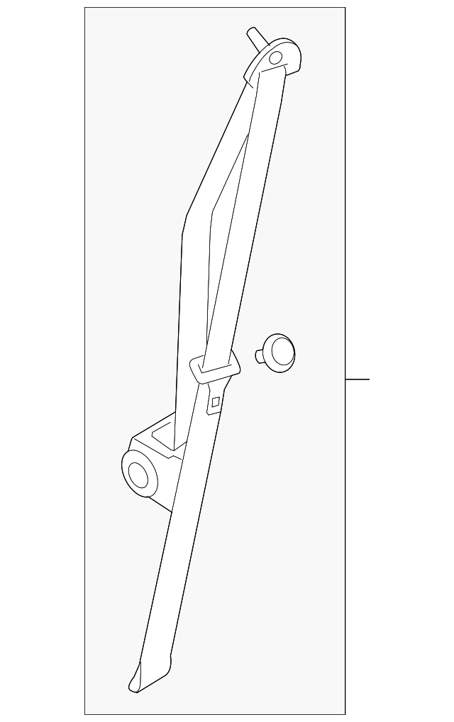 89027337 Деталь BELT & RETRACTOR, LEFT