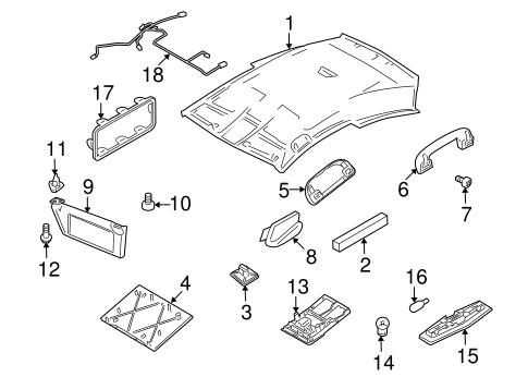 Astra INTERIOR TRIM - ROOF 2