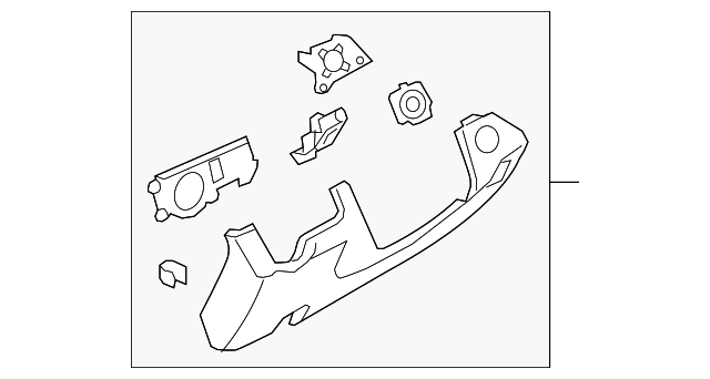 DA5Z-5404459-BA Деталь KNEE BOLSTER