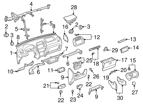 BODY/INSTRUMENT PANEL for 2005 Toyota RAV4 #1