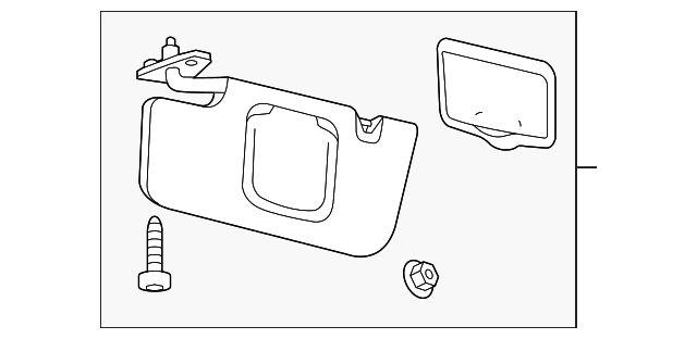 DR3Z-6304105-AA Деталь SUNVISOR, LEFT