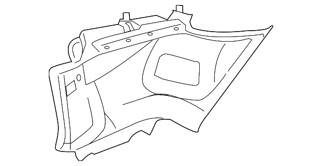 8S4Z-5452019-AG Деталь LOWER QTR TRIM, LEFT