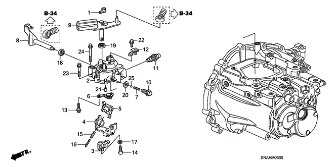 TRANSMISSION - MANUAL/MT SHIFT ARM - SHIFT LEVER (1.8L) for 2009 Honda CIVIC SEDAN #1