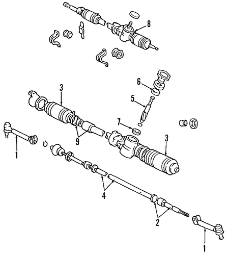 STEERING/STEERING GEAR & LINKAGE for 2001 Toyota Echo #4