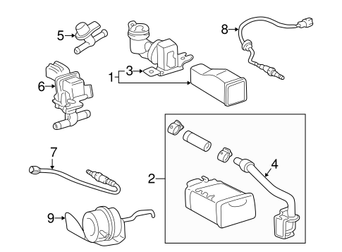 EMISSION SYSTEM/EMISSION COMPONENTS for 2002 Toyota Prius #1
