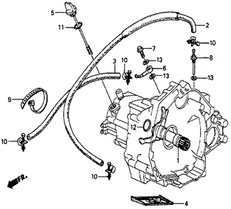 AT Oil Cooler Hose (DX) for 1984 Honda Prelude #0