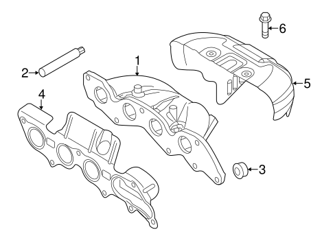 Exhaust System/Exhaust Manifold for 2013 Ford Transit Connect #1
