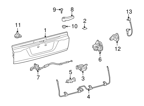 BODY/GATE & HARDWARE for 2008 Toyota Land Cruiser #2