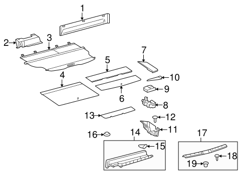 BODY/INTERIOR TRIM - REAR BODY for 2008 Toyota Highlander #1