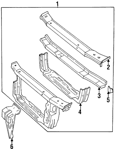 Monte Carlo RADIATOR SUPPORT