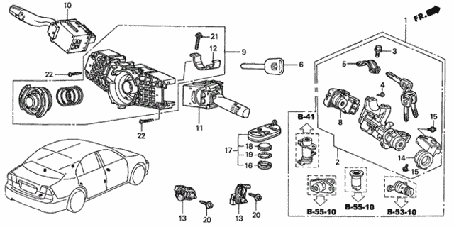 Combination Switch for 2004 Honda Civic #0