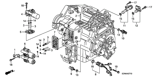TRANSMISSION - AUTOMATIC/AT SOLENOID (L4) for 2007 Honda ACCORD COUPE #1