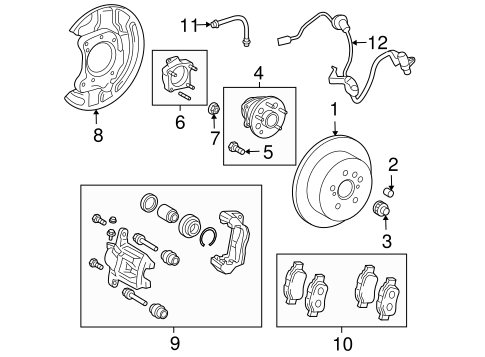 BRAKES/ANTI-LOCK BRAKES for 2008 Toyota Sienna #2