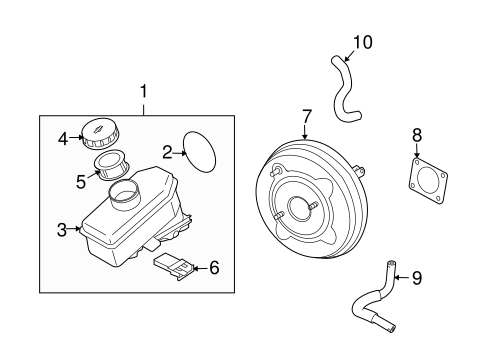 Master Cylinder - Components On Dash Panel for 2011 Infiniti G37 #0