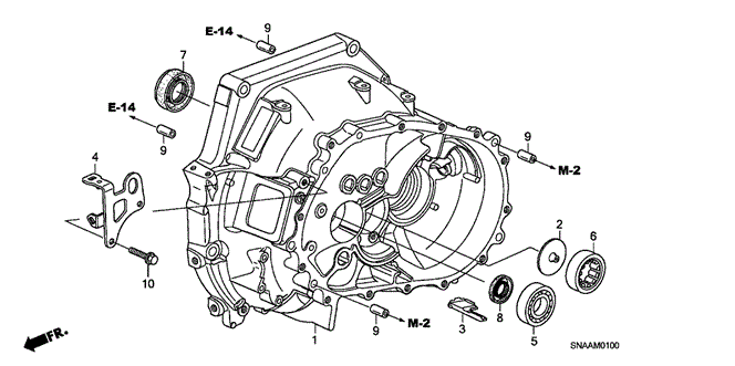 TRANSMISSION - MANUAL/MT CLUTCH CASE (1.8L) for 2009 Honda CIVIC SEDAN #1