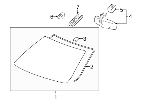 Vue GLASS - WINDSHIELD