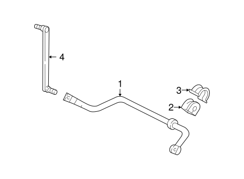 Front Suspension/Stabilizer Bar & Components for 2004 Ford Freestar #1