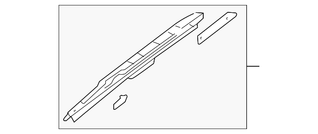 XR856603 Деталь RAIL REINF, LEFT