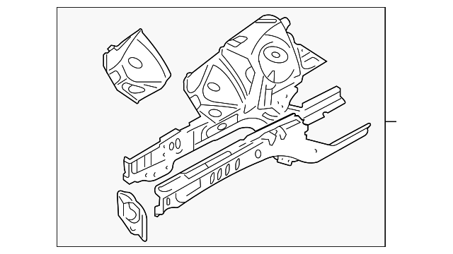 XR829281 Деталь APRON/RAIL ASSY, LEFT