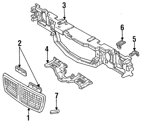 Grand Am GRILLE & COMPONENTS